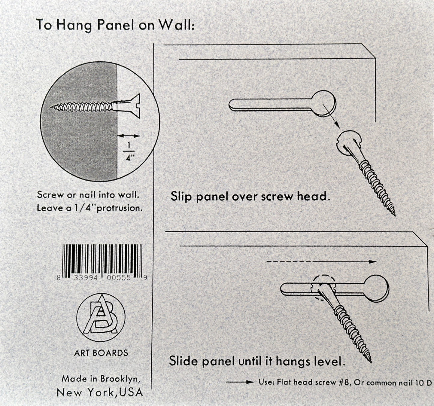 9 x 12 Hot Press Paper Mounted Artist Panel by Art Boards™