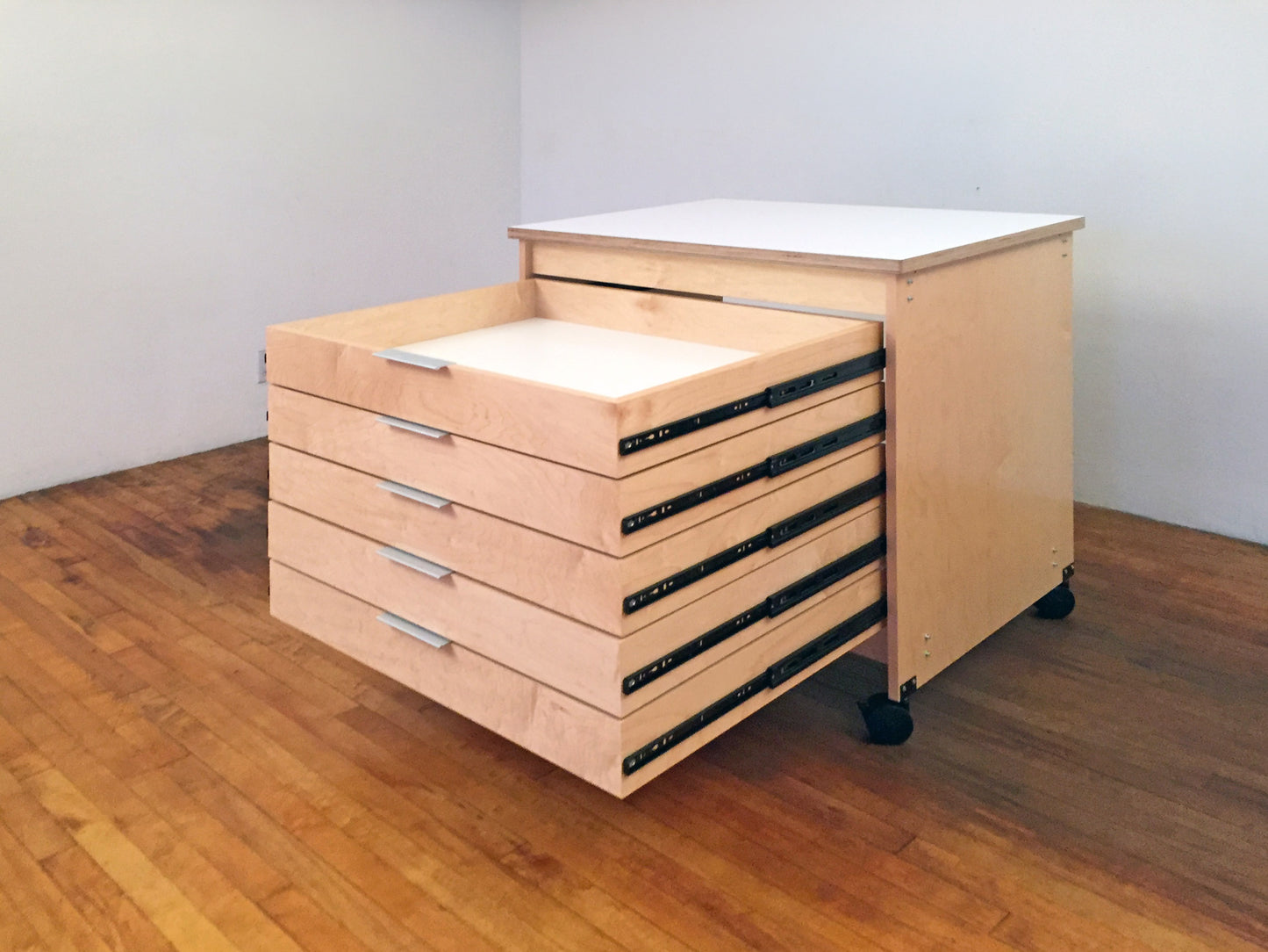 Five-Drawer Art Storage Flat File