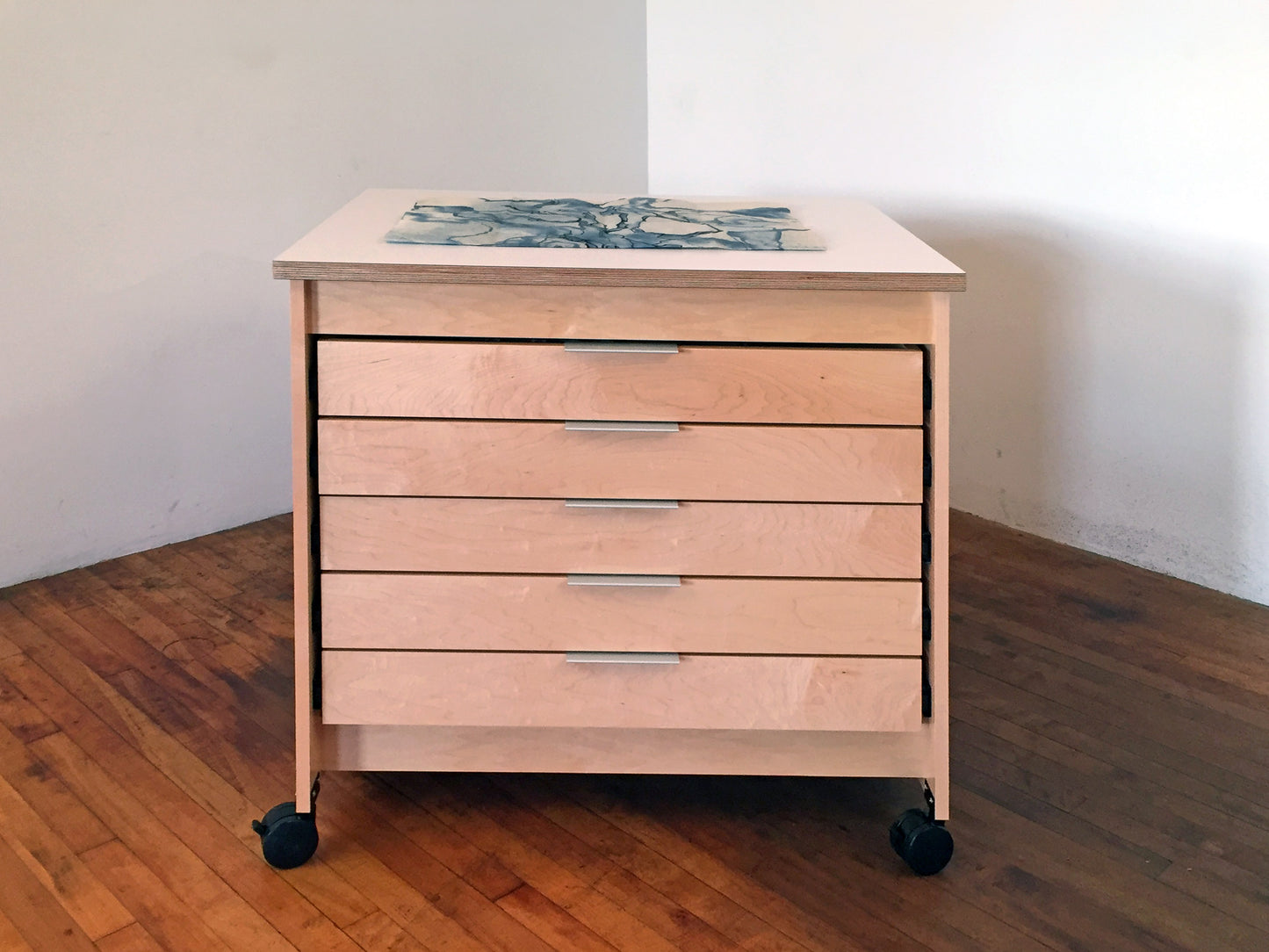 Five-Drawer Art Storage Flat File