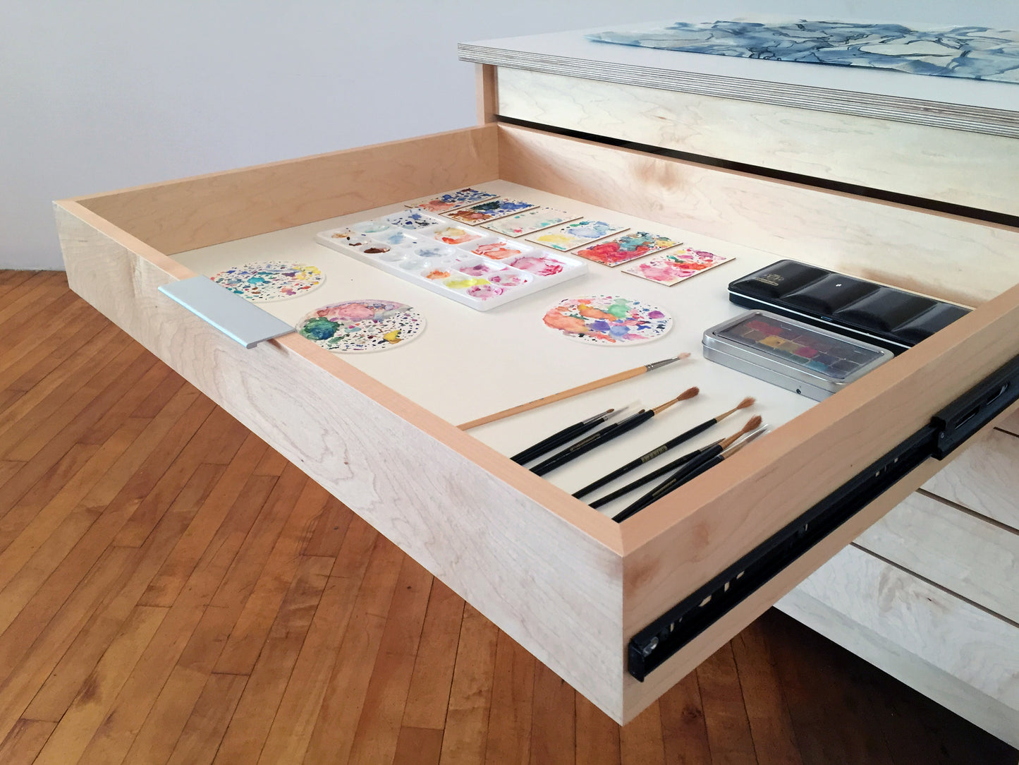 Five-Drawer Art Storage Flat File