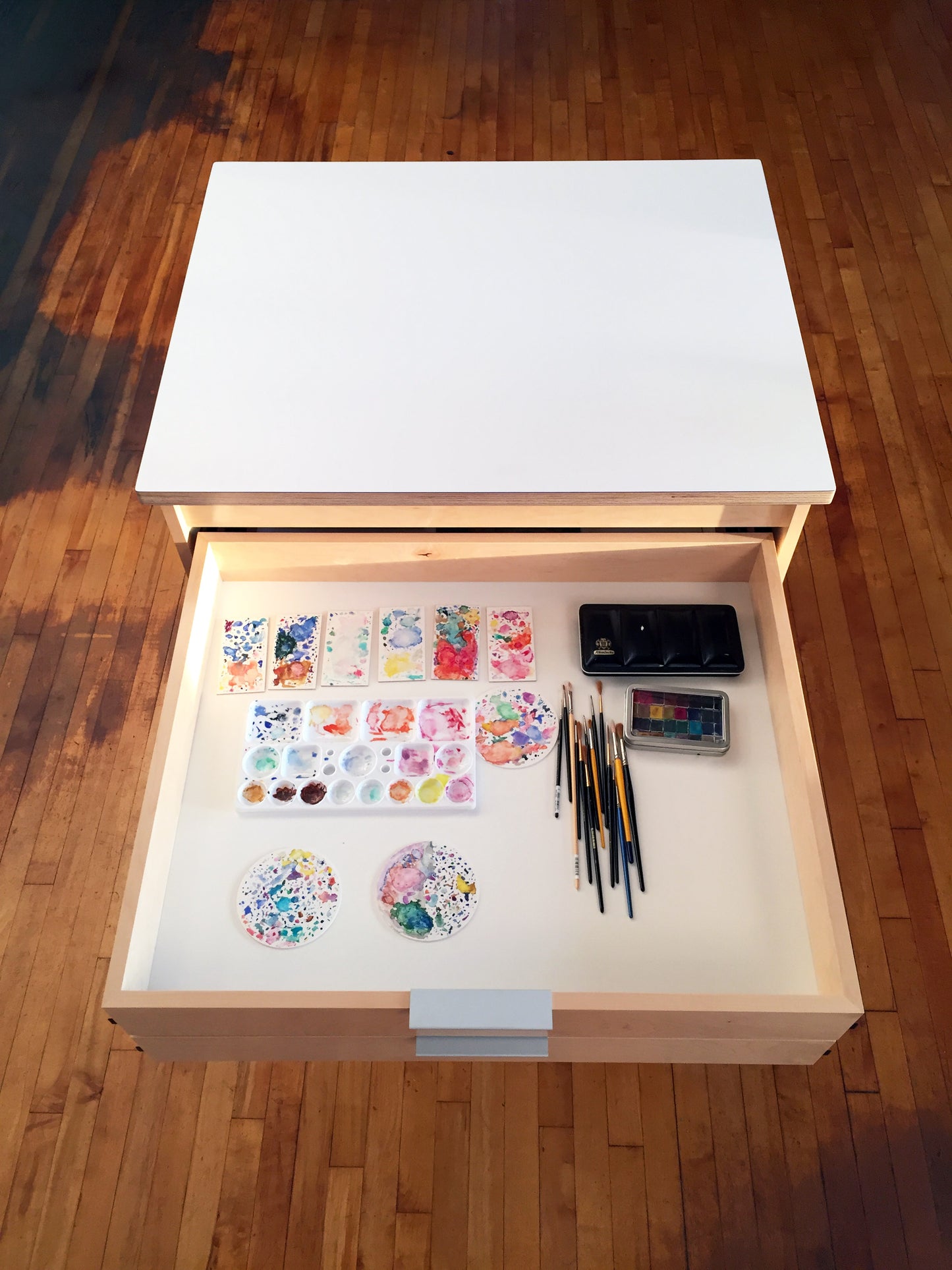 Five-Drawer Art Storage Flat File