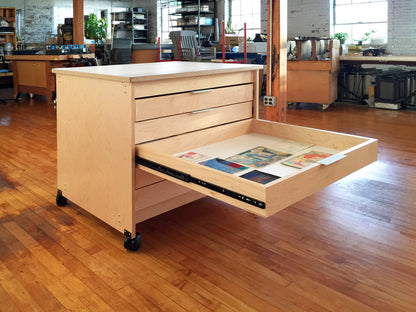Five-Drawer Art Storage Flat File