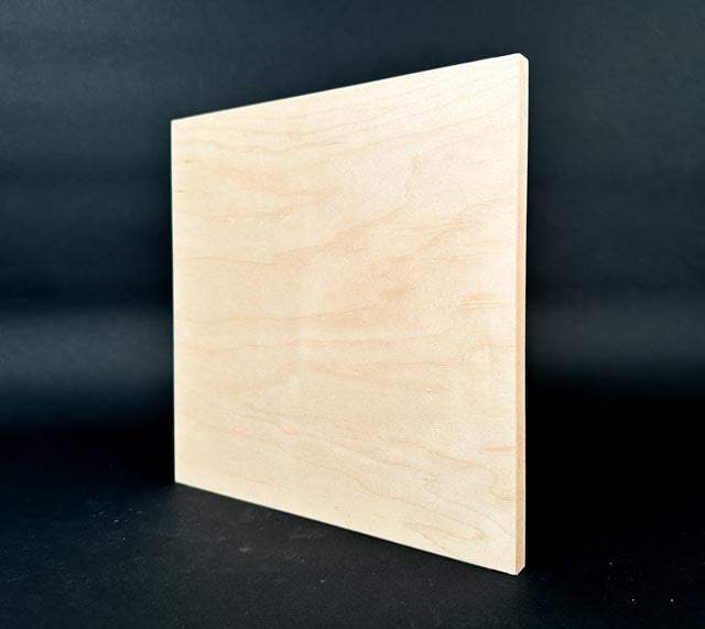 10" x 10" x 1/2" Maple Un-Cradled Art Panel