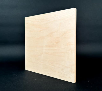 10" x 10" x 1/2" Maple Un-Cradled Art Panel