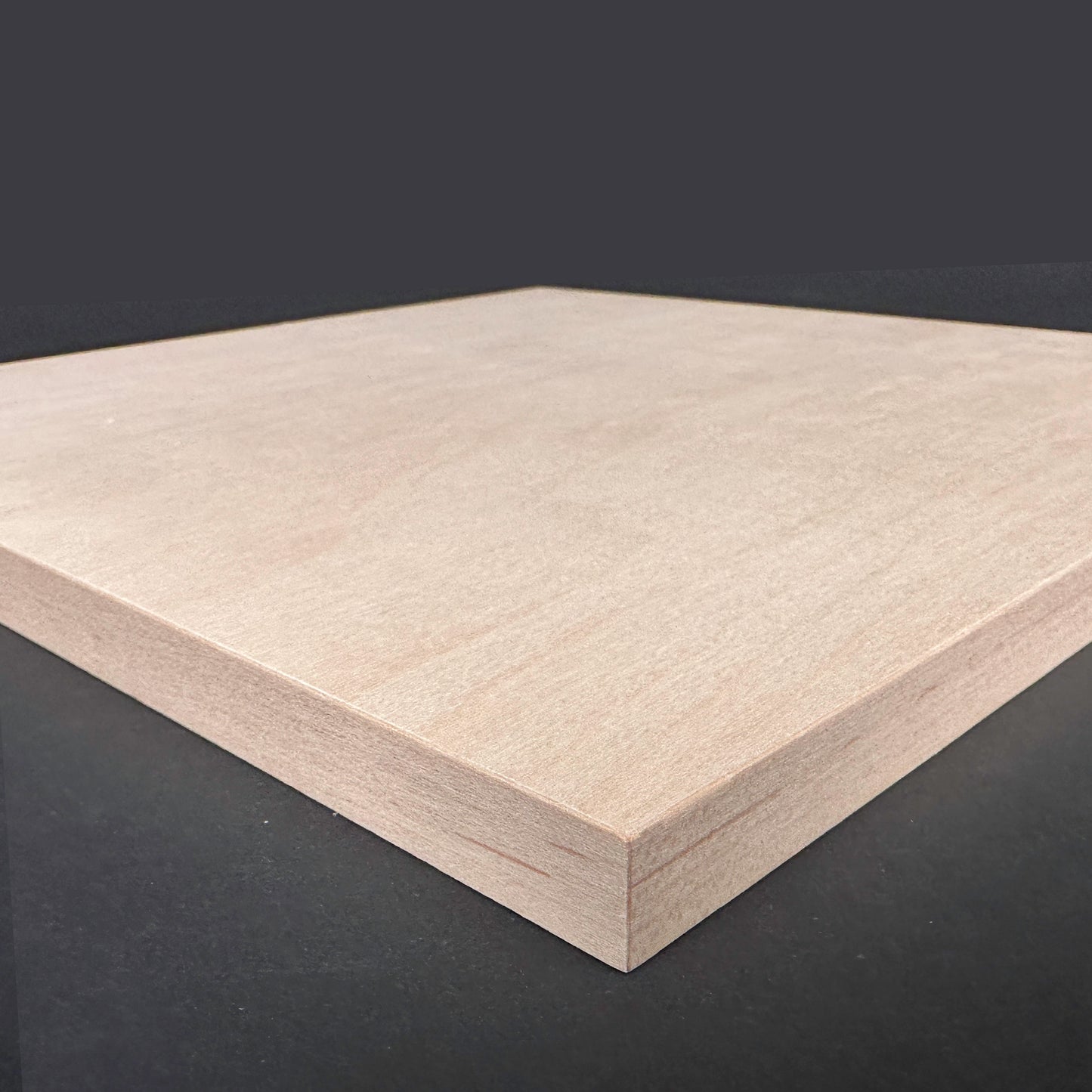 All edges are veneered on Art Boards Natural Maple 10 x10 Archival Artist Panel