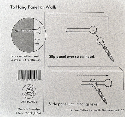 10 x 20  Hot Press Paper Mounted Artist Panel by Art Boards™