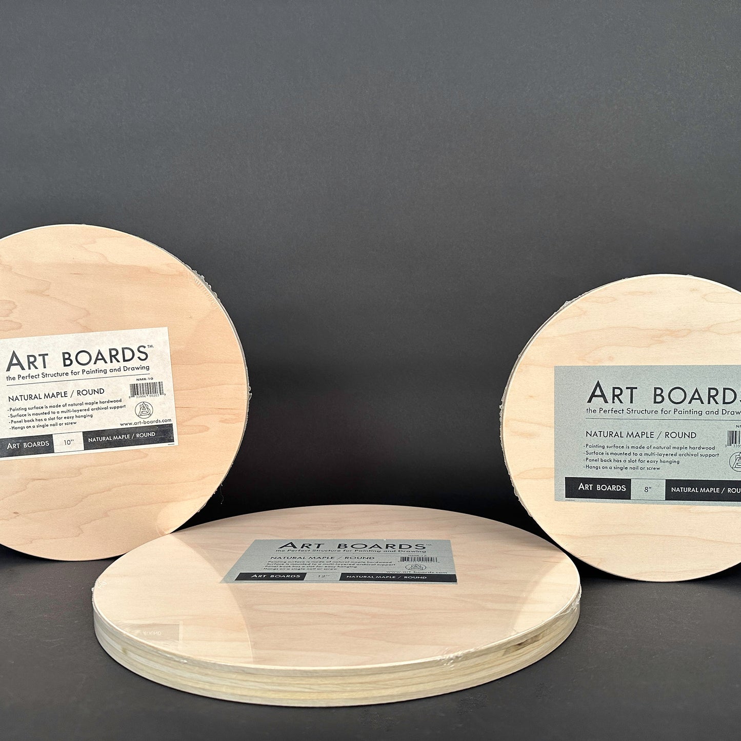 Art Boards™ Natural Maple Round Art Panel 6" x .75" Thick